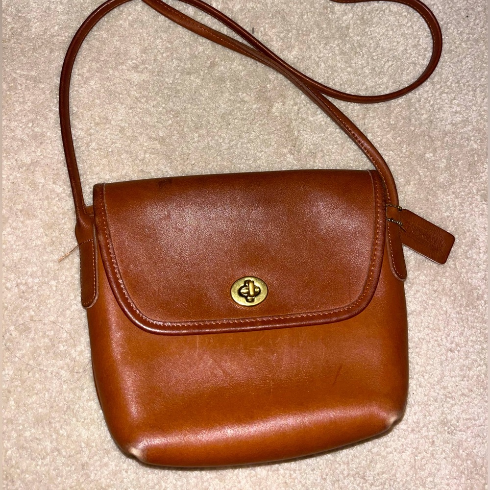 VINTAGE COACH BROWN BAG